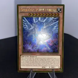Yugioh Deep-Eyes White Dragon MVP1-ENG05 1. Edition Gold Rare NM - Image 2