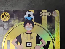 One Piece Monkey D. Luffy BVB 09 Borussia Dortmund Soccer Promo Card ST13-003 - Image 4
