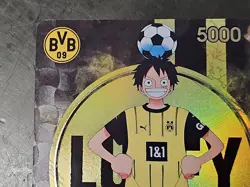 One Piece Monkey D. Luffy BVB 09 Borussia Dortmund Soccer Promo Card ST13-003 - Image 5