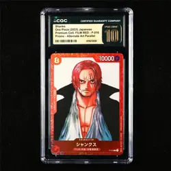 CGC 10 Pristine 2023 One Piece JPN Shanks P-016 P (Alt Art) - Image 1