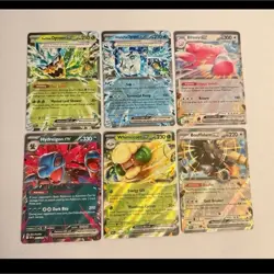 Pokemon EX 6 Card Lot Holo – Teal Mask Ogerpon, Weeping Mask Ogerpon, Blissey, … - Image 1