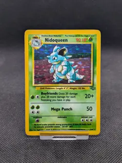 Nidoqueen 7/64 Holo Jungle Set Pokemon Card WOTC Played - Image 1