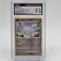 Magnemite 87/130 Diamond & Pearl Reverse Holo CGC 7.5 NM+ Pokemon Card 2007 - Image 1