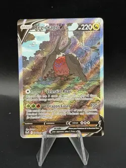 Pokemon Regidrago v TCG Sword & Shield Silver Tempest Card 184/195 NM FD3 - Image 1