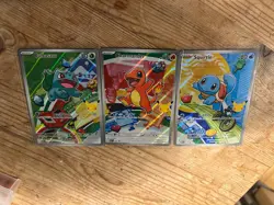 Pokemon TCG First Partner Illustration Collection Series 1 Kanto GEN 1 3x Cards - Image 3