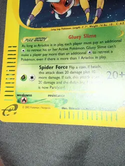 Ariados H3/H32 Aquapolis E Series Holo Rare Pokemon Card - Image 4