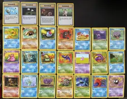 Vintage Fossil Pokemon Cards Bundle x 25 Good Condition 1999 WOTC - Image 2
