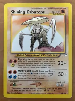Shining Kabutops 108/105 Neo Destiny Holo Pokemon Card Well Kept And Stored - Image 1