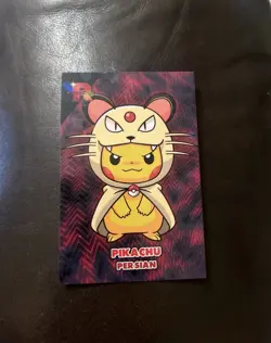 Pokemon Pikachu Poncho as Team Rocket Meowth Rocket Team Card Database - Image 1