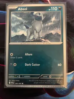 Pokemon error card Absol Phantasmal Flames crimp - Image 1