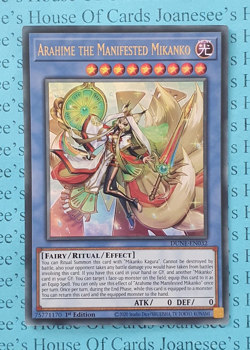 Arahime the Manifested Mikanko DUNE-EN032 Ultra Rare Yu-Gi-Oh Card 1st New LP - Image 1