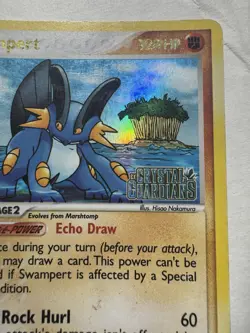 2006 Pokemon Trading Card TCG Swampert 27/100 HOLO Rare EX Crystal Guardians MP - Image 3