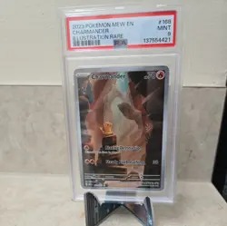 Pokemon Card Charmander 168/165 Secret Rare Scarlet Violet Pokemon 151 PSA 9 - Image 1
