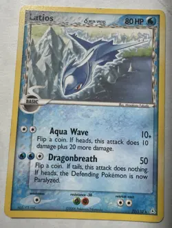 Pokemon TCG Latios Delta Species EX Holon Phantoms 22/110 Holo Rare Card MP - Image 1