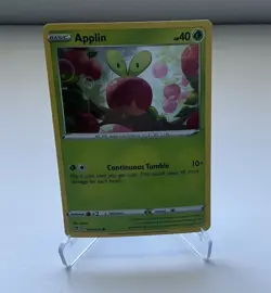 Pokemon TCG Applin Rebel Clash 020/192 Sword & Shield Cosmos Holo Promo Card - Image 1