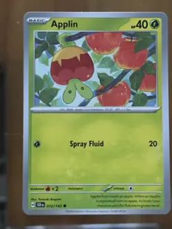 Applin 012/142 Sv07: Stellar Crown Regular Pokemon Card - Image 1