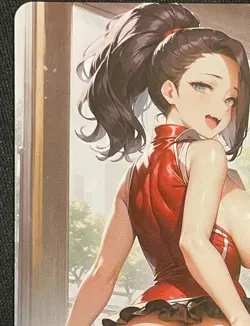 DUAL 1350 Momo My Hero Academia Goddess Story Anime Waifu Card ACG NSFW - Image 3