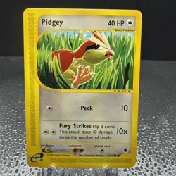 Pidgey 2002 Pokemon Vintage Card # 123/165 Expedition E-Reader Non Holo LP - Image 1