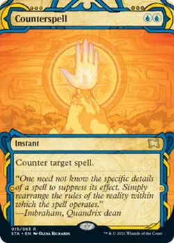 Light Play x 1 Counterspell - Foil Etched Strixhaven Mystical Archive Variants - Image 1
