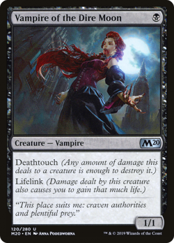 Vampire of the Dire Moon #120 (HP) Core Set 2020 M20 Magic MTG - Image 1