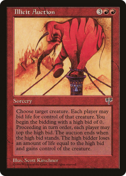 Illicit Auction (HP) Mirage MIR Magic MTG - Image 1