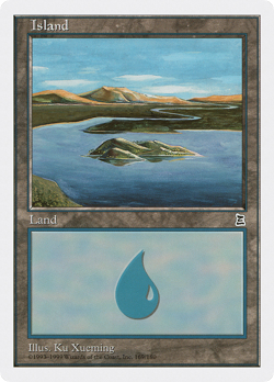 Island (169) #169 (HP) Portal Three Kingdoms PTK Magic MTG - Image 1
