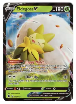 Pokemon TCG Eldegoss V Sword & Shield Champions Path 005/073 Ultra Holo Rare NM - Image 1