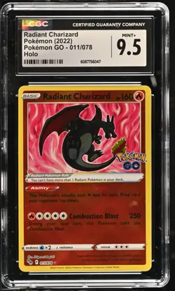 CGC 9.5 - 2022 Pokemon GO Radiant Charizard #011 - Holo - Image 1