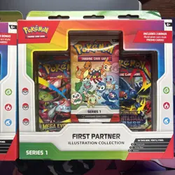 Pokemon (LOT OF 2) TCG First Partner Illustration Collection Series 1 Box SEALED - Image 2