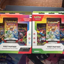 Pokemon (LOT OF 2) TCG First Partner Illustration Collection Series 1 Box SEALED - Image 3