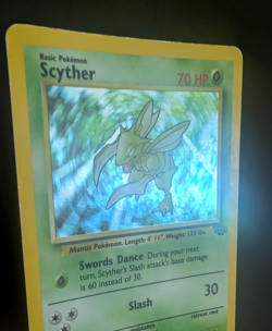 Pokemon TCG: Scyther 10/64 Jungle WoTC Holo Rare LP - Image 3