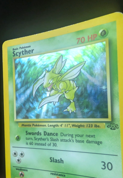 Pokemon TCG: Scyther 10/64 Jungle WoTC Holo Rare LP - Image 5