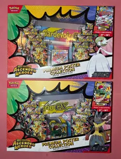 Pokemon TCG: Ascended Heroes Premium Poster Collection Mega Lucario & Gardevoir - Image 1