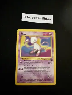 Vintage Pokemon Mew 8 Wotc Promo Regular MP-LP - Image 1