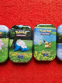 Pokemon TCG Pokemon GO Mini Tins - Full Art Set (5 tins brand new and sealed) - Image 3