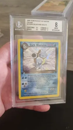 Pokemon Dark Blastoise Holo 1ª Ed. 3/82 Team Rocket ITA – BGS 8 – 2000 - Image 1