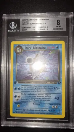 Pokemon Dark Blastoise Holo 1ª Ed. 3/82 Team Rocket ITA – BGS 8 – 2000 - Image 2
