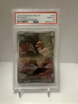 PSA 10 2025 POKEMON MEG EN-MEGA EVOLUTION | ILLUSTRATION RARE SPEAROW 151 - Image 1