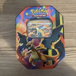 Pokemon TCG Mega Charizard Tin Sealed Box Promo Booster 2026 Charizard** - Image 1
