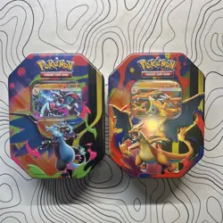 Pokemon TCG Mega Charizard X & Y ex Tin Bundle - New & Sealed ✅🚚 - Image 1