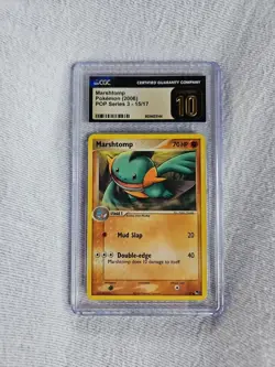 Pokemon Marshtomp 2006 Pop Series 3 #15 Graded CGC Pristine 10 - Image 3