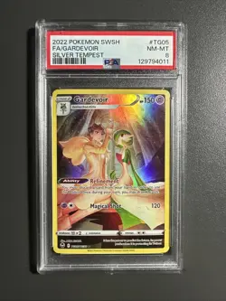 2022 Pokemon SWSH Silver Tempest Gardevoir Trainer Gallery Holo #TG05/TG30 PSA 8 - Image 1