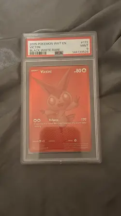 Pokemon Victini Sv: Black Bolt Black White Rare Holo 171/086 PSA English 2025 - Image 1