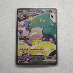 Pokemon Iono's Bellibolt ex 183/159 Sv09 Journey Together Full Art Holo EX SIR - Image 1