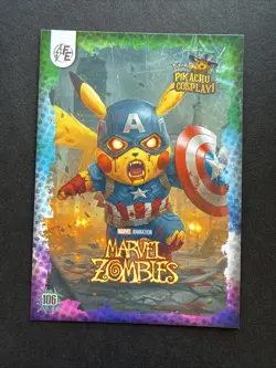 Marvel Zombies (Pikachu) #106 - Holo - Electric Pikachu Cosplay Pokemon - Image 1