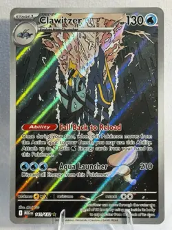 Clawitzer 141/132 Illustration Rare Pokemon Mega Evolution NM - Image 1