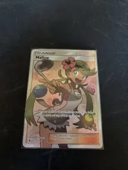 Pokemon Mallow Trainer Full Art Holo Guardians Rising 145/145 English - MP - Image 1