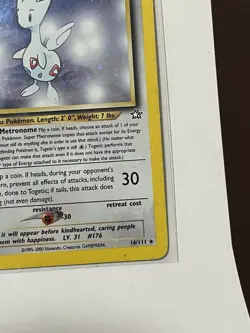 Pokemon TCG Togetic Neo Genesis 16 Holo Unlimited Rare NM-LP - Image 4