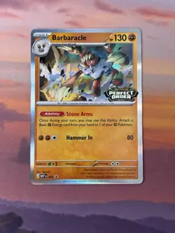 Perfect Order - Barbaracle MEP 065 - Pre-Release Black Star Promo - Pokemon TCG - Image 1