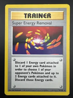 Super Energy Removal 79/102 Pokemon Base Set Shadowless Rare Trainer HP+ - Image 3
